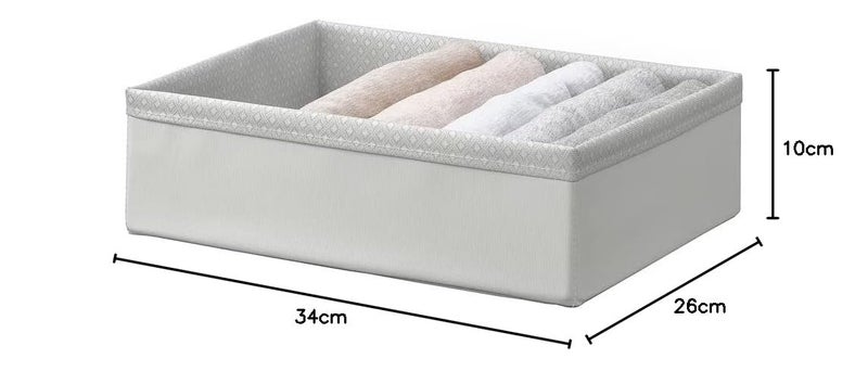 NT-STAR NTSTAR Wardrobe inner Organiser Machine washable greywhite 26x34x10 cm - Image 5