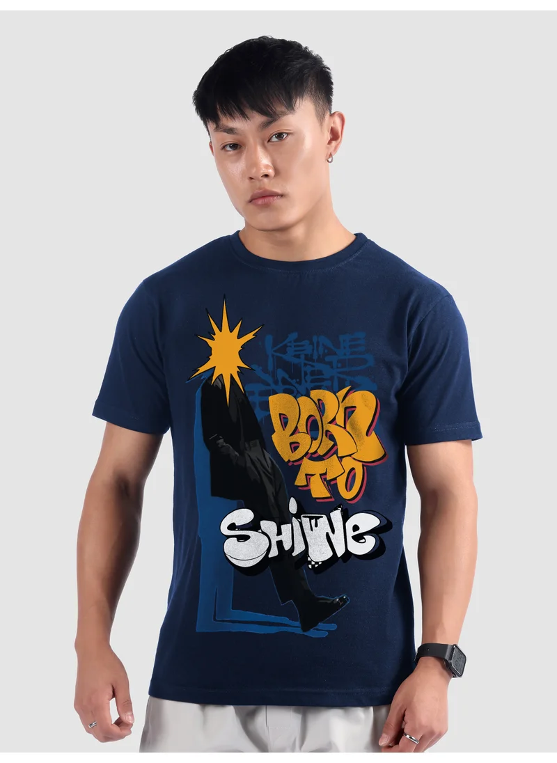 Beyoung Born To Shine Printed T-shirt
