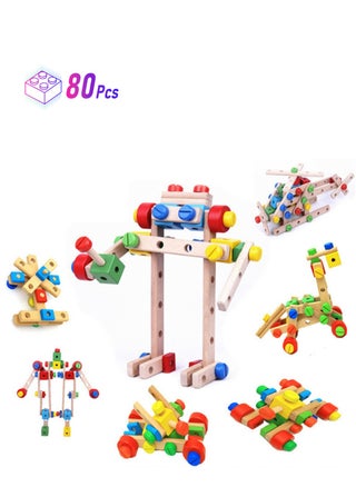 Wooden building blocks