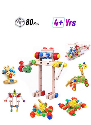 Wooden building blocks