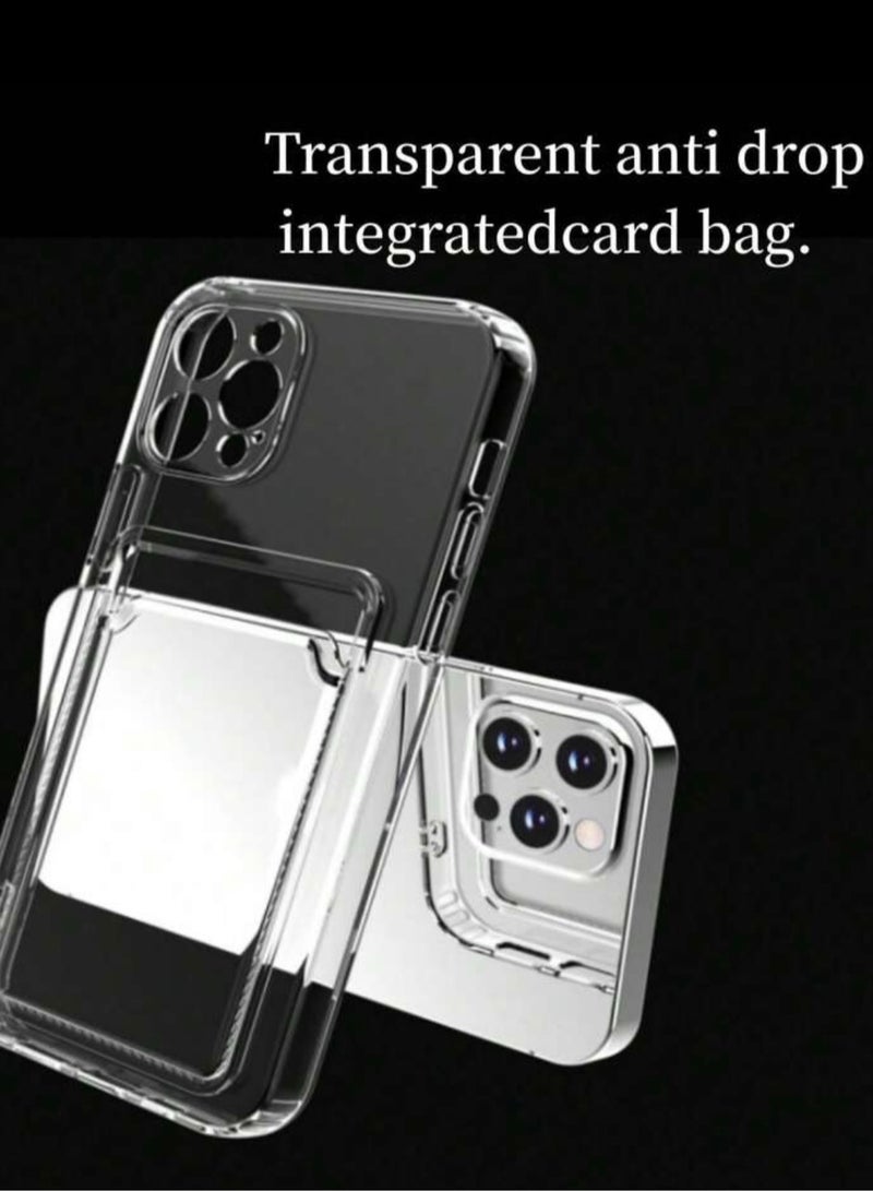 جراب شفاف مع محفظة  متوافق مع  Iphone 15 - Image 2