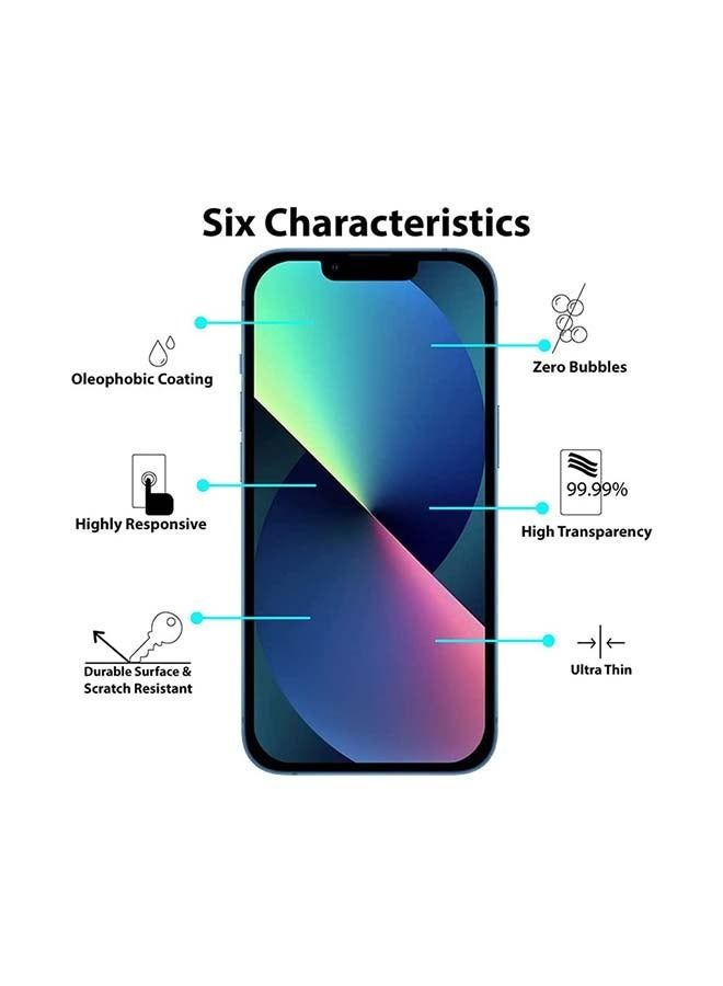 واقي شاشة من الزجاج المقوى لهاتف آيفون 13 برو ماكس شفاف - Image 2
