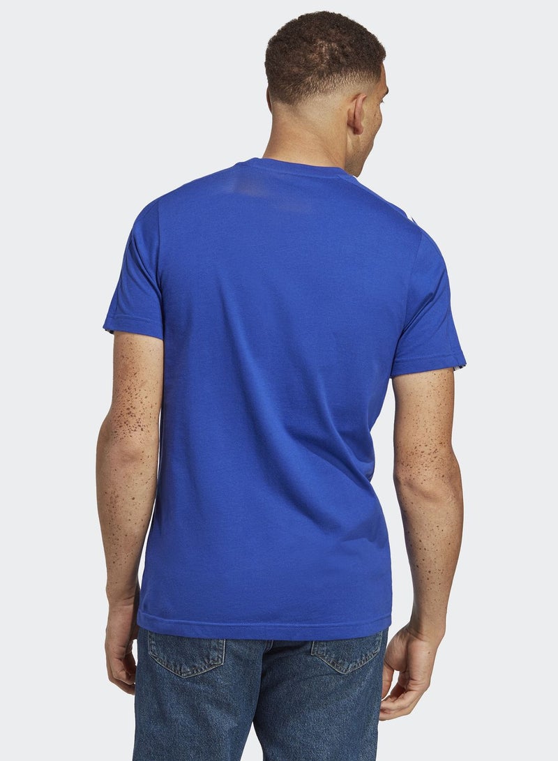 Adidas 3 Stripes Single Jersey T-shirt - Image 2
