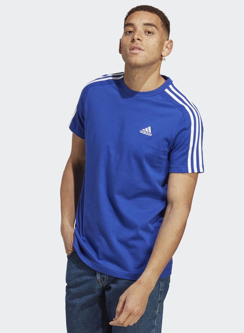 Adidas 3 Stripes Single Jersey T-shirt - Image 1