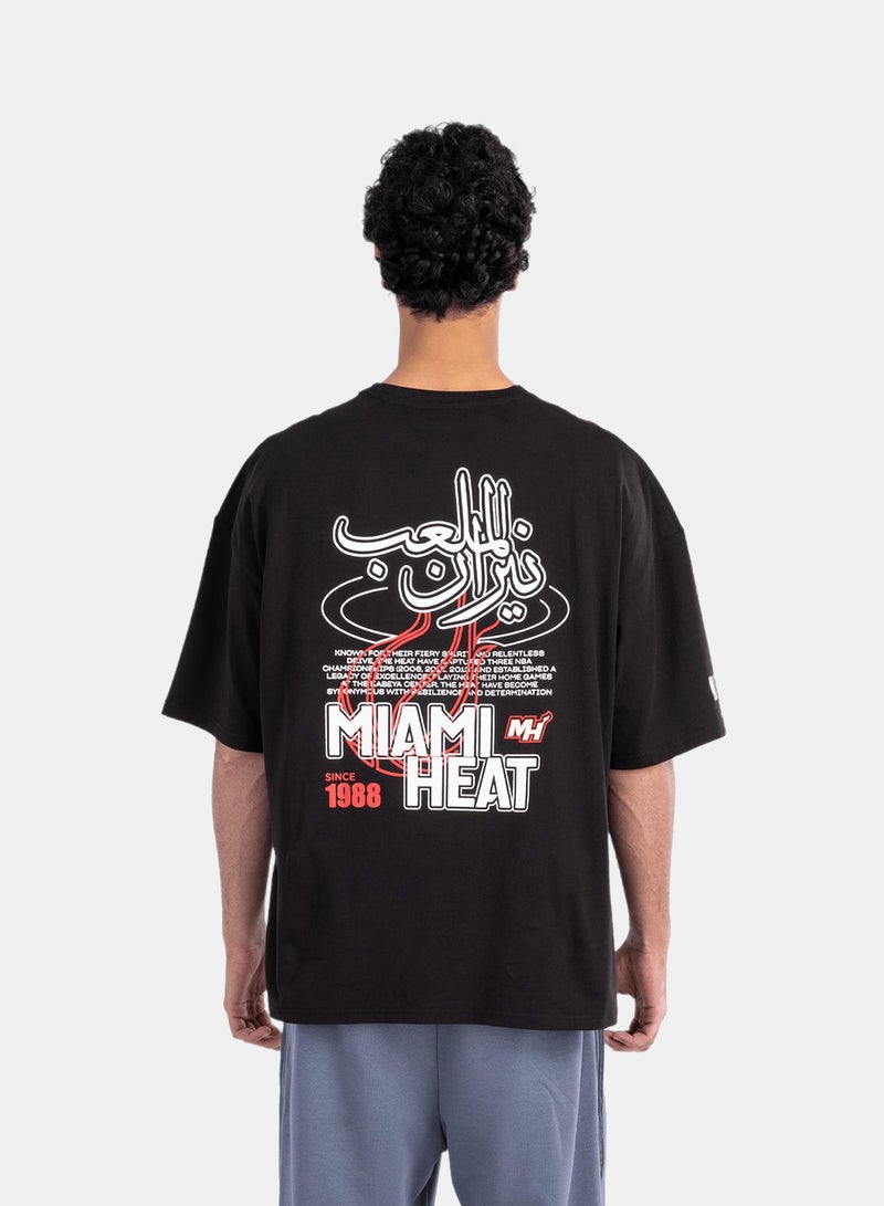 NBA Miami Heat Court Flames T-Shirt - Image 2