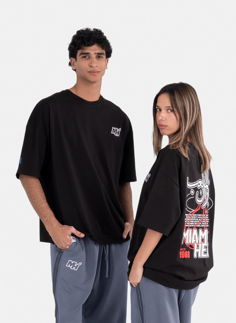 NBA Miami Heat Court Flames T-Shirt - Image 1