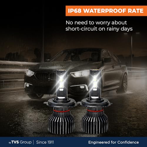 myTVS LED Car Headlight Bulbs |152W Super Bright 6000K Cool White LED Conversion Kit | High Power Waterproof Headlamps 15200 Lumens| Plug & Play, Long-Lasting, Universal Fit, 2-Year Warranty LED8-H19 - Image 5