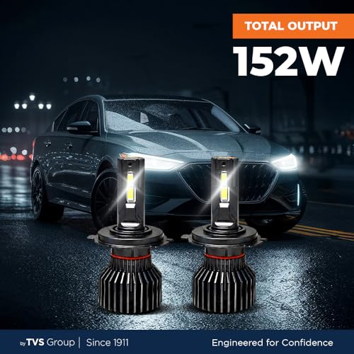 myTVS LED Car Headlight Bulbs |152W Super Bright 6000K Cool White LED Conversion Kit | High Power Waterproof Headlamps 15200 Lumens| Plug & Play, Long-Lasting, Universal Fit, 2-Year Warranty LED8-H19 - Image 4
