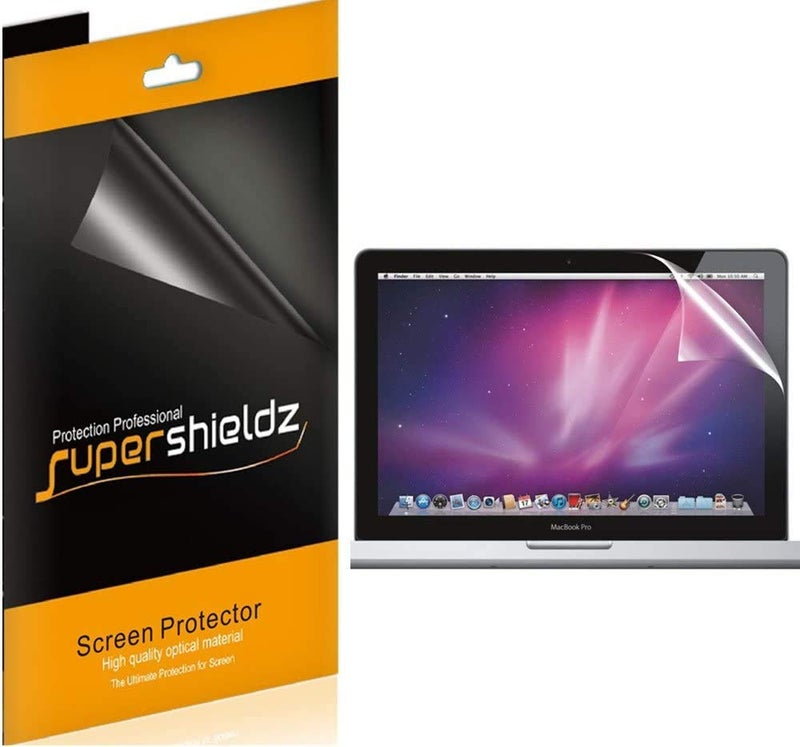 Supershieldz حماية الشاشة سوبر شيلدز (عبوة 3) مضادة للتوهج ومضادة لبصمات الأصابع مصممة لجهاز أبل ماك بوك برو 13 بوصة مع شاشة ريتينا (من أواخر 2012 إلى أوائل 2015، الطراز A1425 والطراز A1502) - Image 1