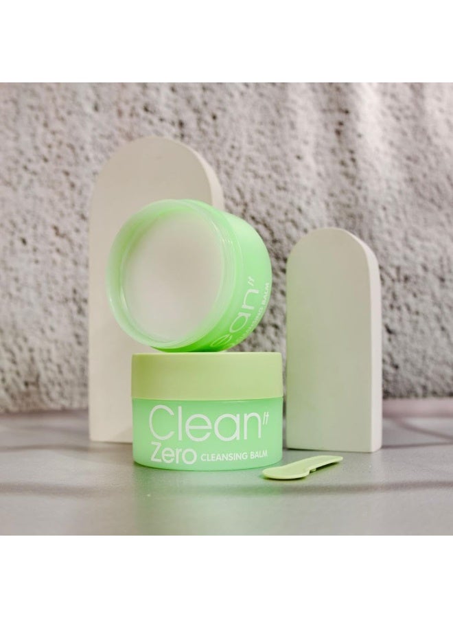 BANILA CO clean it zero Gentle Makeup Remover Balm Nourishing Balm-to-Oil Formula Effortlessly Remove Stubborn Makeup Leaving Skin Hydrated & Rejuvenated 100gm Green - Image 4