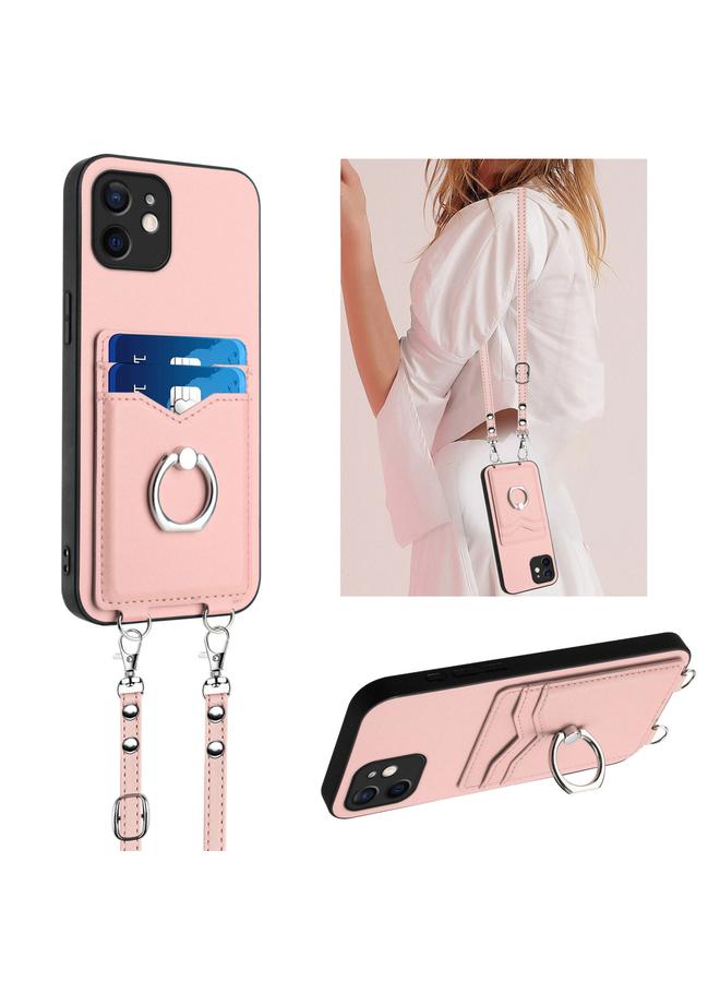 Zaboon Case For iPhone 11 R20 Crossbody Rope Ring Card Holder Phone Case - Image 1
