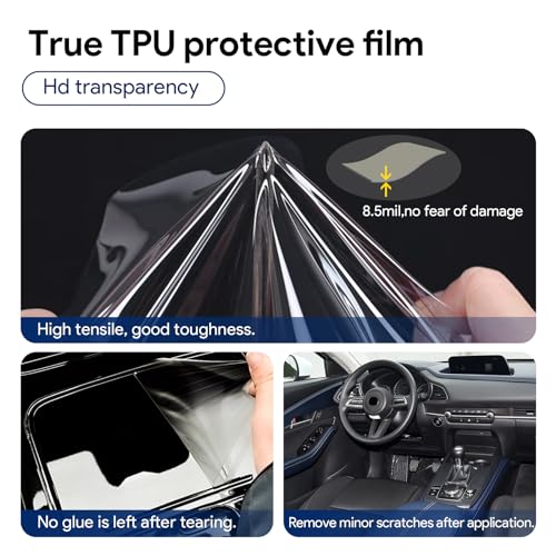 FDAIUN for 2020-2025 Mazda CX30 PPF Precut 8.5Mil Car Paint Protective Film TPU HD Film Scratch Protector Interior Accessories (Automatic Full Set 14Pcs) - Image 5