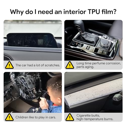 FDAIUN for 2020-2025 Mazda CX30 PPF Precut 8.5Mil Car Paint Protective Film TPU HD Film Scratch Protector Interior Accessories (Automatic Full Set 14Pcs) - Image 4