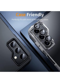 CaseNeo 2 Set for Samsung Galaxy Z Fold6 Camera Lens Protector, Scratch-Resistant HD Clarity Ultra-Thin 9H Tempered Glass with Aluminum Edging, Individual Metal Lens Cover (Black)  - Image 3