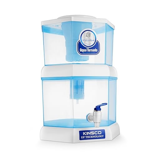 Kinsco Aqua Tornado Gravity Water Purifier | UF Ultra Mesh Technology | Chemical-Free, Easy to Use Water Filter for Home & Office (12 Litre) - Image 2