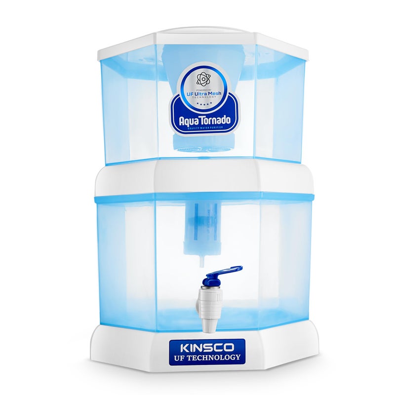 Kinsco Aqua Tornado Gravity Water Purifier | UF Ultra Mesh Technology | Chemical-Free, Easy to Use Water Filter for Home & Office (12 Litre) - Image 5