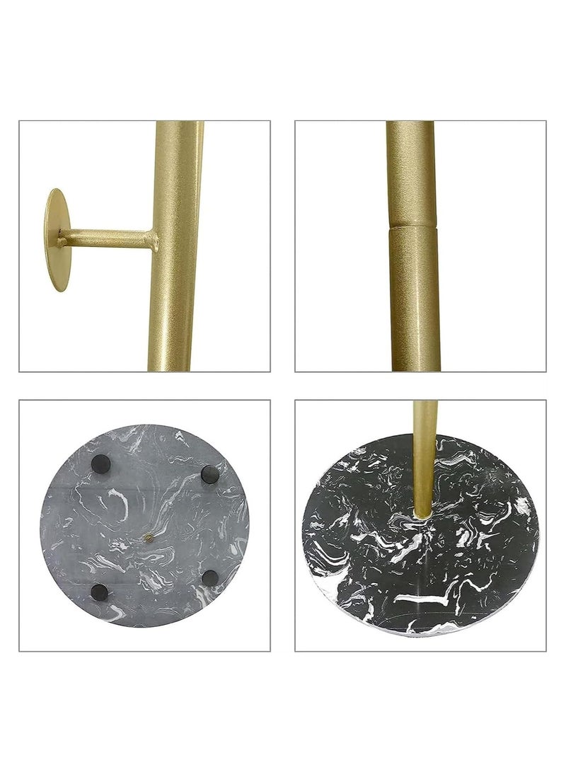 Coat Rack Free Standing Coat Tree with 7 Hooks Metal Coat Racks Marble for Clothes and Hat Hangers(170*32cm)  - Image 5