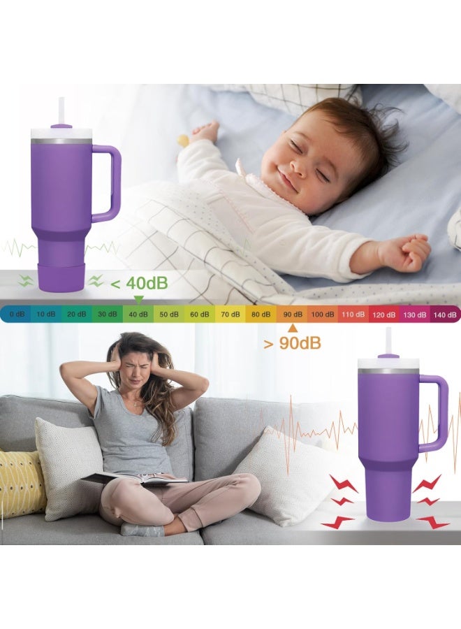 اس تي ان قطعة واحدة من غطاء سيليكون للأكواب، متوافقة مع أكواب ستانلي كوب كوينشر أدفنتشر سعة 40 أونصة وزجاجات هايدرو فلاسك سعة 12-24 أونصة، واقي سفلي مانع للانزلاق، يقلل من الخدوش والضوضاء - Image 3