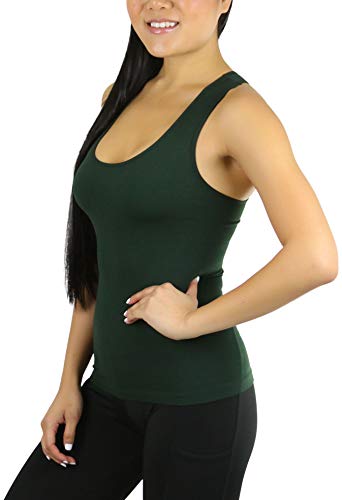 ToBeInStyle Women's Racerback Tank Top - Dark Green - One Size - Image 4