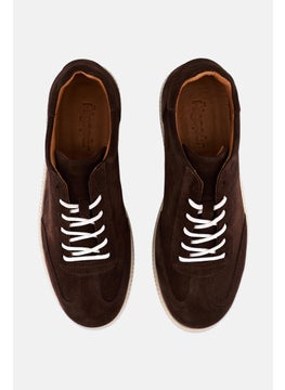 Algspar Men Lace Up Casual Shoes, Brown  - Image 4
