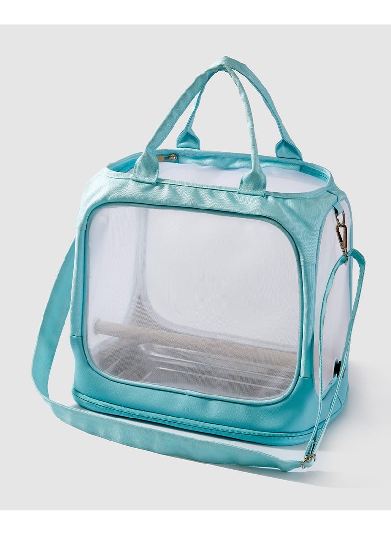 general Parrot Out Portable Bird Bag Oxford Cloth Transparent Pet Bird Cage Foldable Small Pet Out Bird Bag - Image 5
