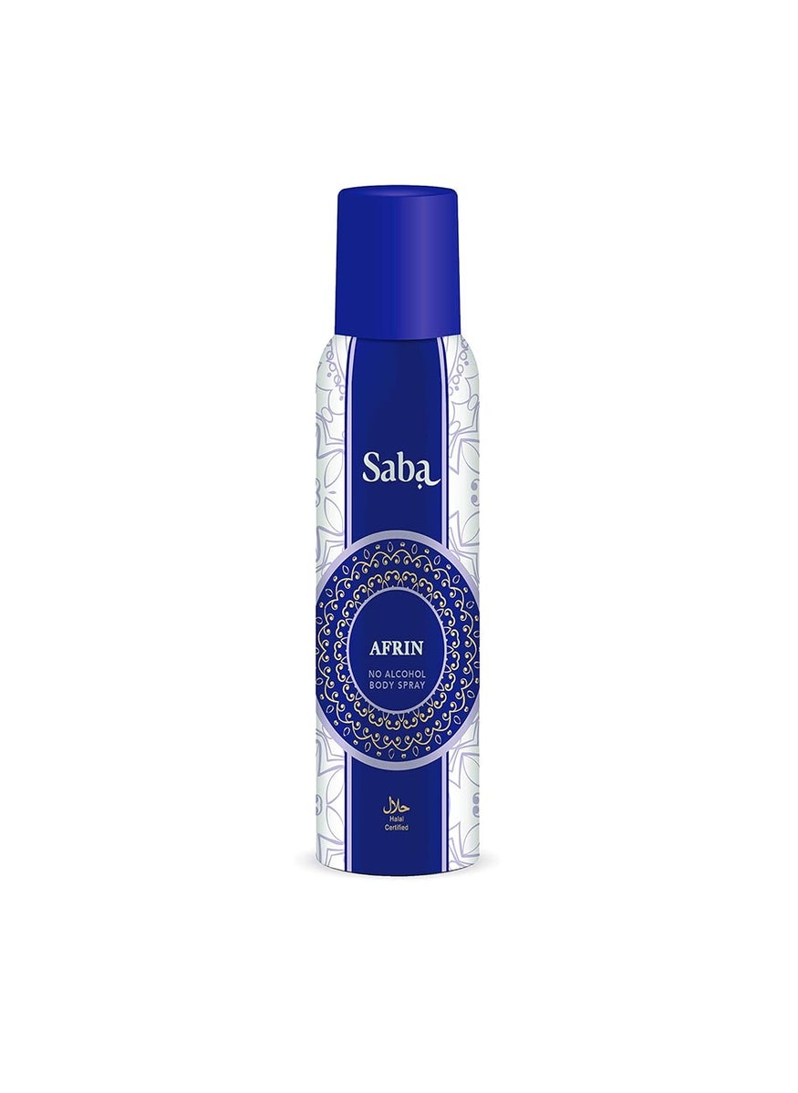 Saba Kombucha Saba Afrin Halal NonAlcoholic Deodorant Body Spray 150 ml Infused with Gardenica Flower and Rose Petals Fragrance LongLasting Freshness Perfumed  - Image 1