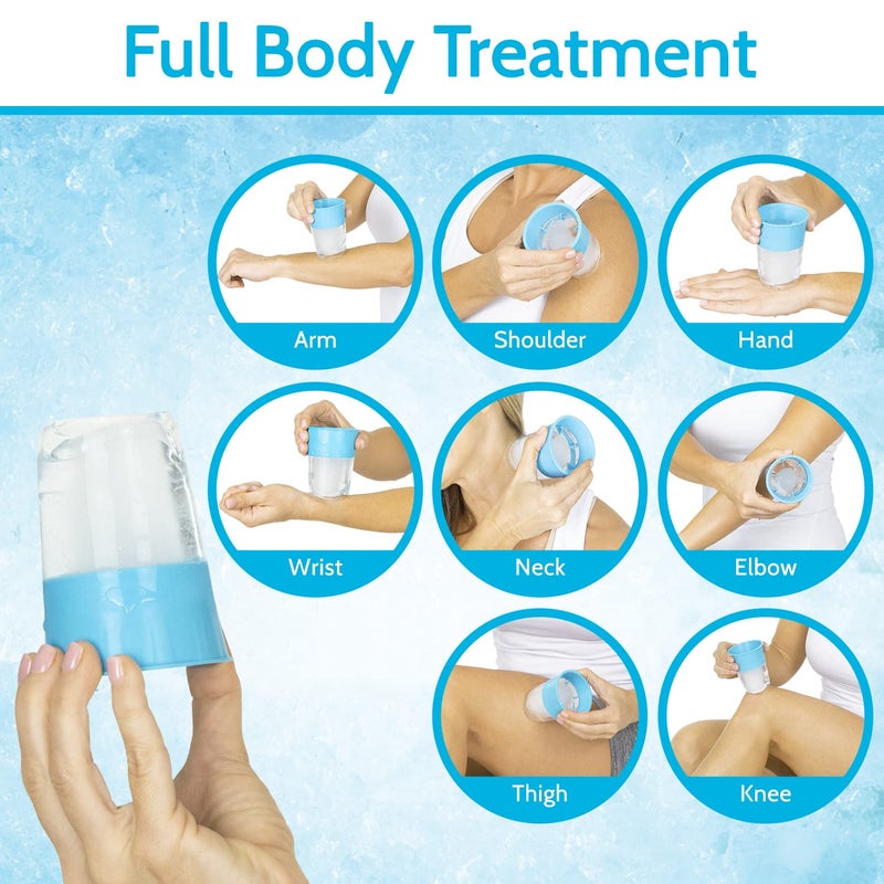 Arctic Flex Ice Cups & Roller - Portable Face Icing Tool, Silicone Massager for Skin Care, Reduces Puffiness & Enhances Beauty - Image 5