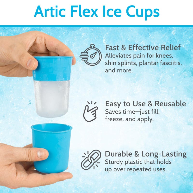Arctic Flex Ice Cups & Roller - Portable Face Icing Tool, Silicone Massager for Skin Care, Reduces Puffiness & Enhances Beauty - Image 2