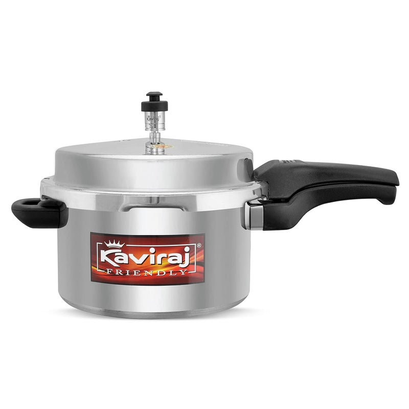 KAVIRAJ قدر ضغط كافيراج ألمنيوم 5 لترات قاعدة تحريض K1060Ib - Image 1