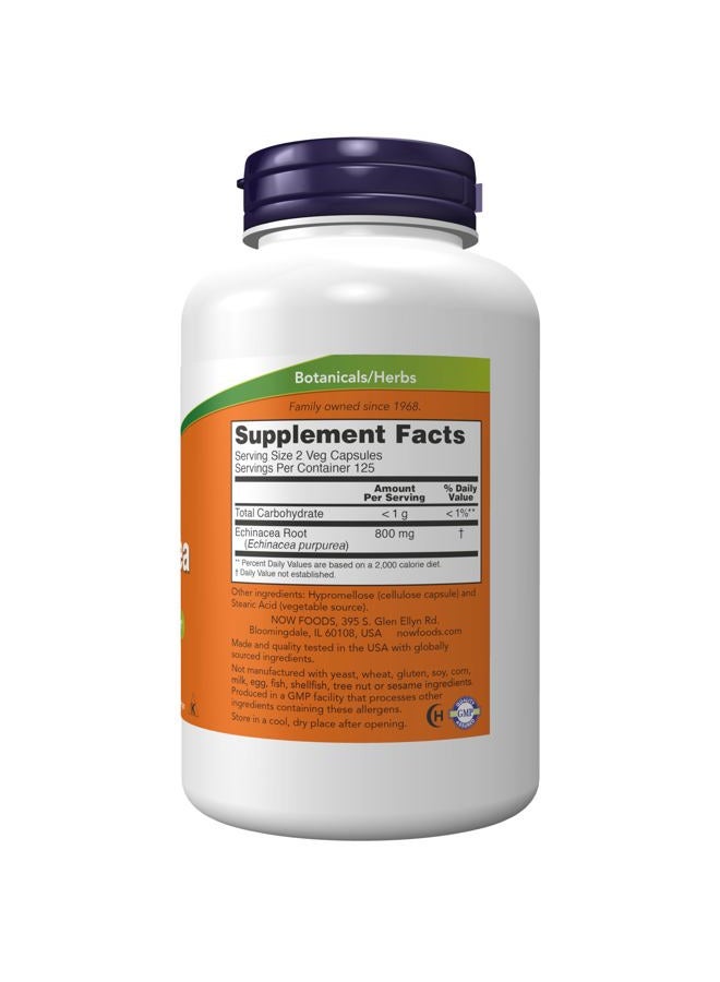 NOW Supplements, Echinacea (Purpurea Root) 400 mg, Immune System Support*, 250 Veg Capsules - Image 2