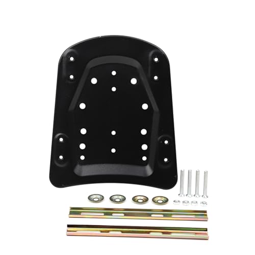 Mokuo Universal Motorcycle Rear Tail Box Base Plate in Heavy Iron Material Adapter for Motorcycle Rear Luggage Rack TrunkBlack Color Trunk Floor Panel - Image 1