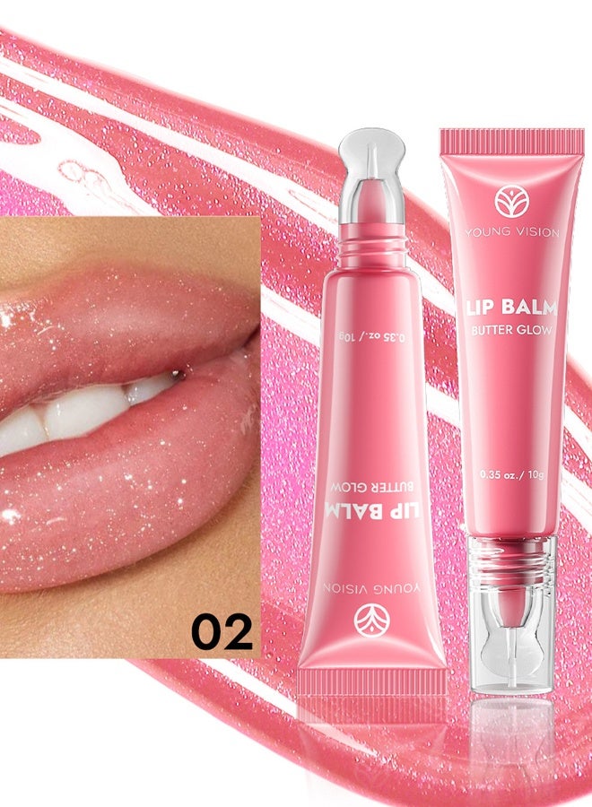 يونج فيجن ملمعات الشفاه، مكياج المحترفين، ملمع ومرطب للشفاه، يدوم حتى 12 ساعة، صبغة عالية، لمسة نهائية لامعة، بابلغوم برست، لون #02 - Image 2