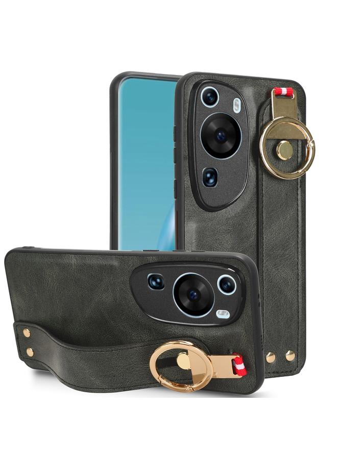 Zaboon Case For Huawei P60 Art Wristband Leather Back Phone Case - Image 1