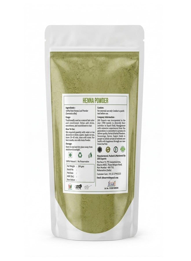 AarVed Natural Herbal Henna Powder for Color & Conditioning (100g x Pack of 2) Fine Texture for Easy Mixing | Suitable for Men & Women's Regular Use | Chemical Free Traditional Hair Care Ingredient - Image 4