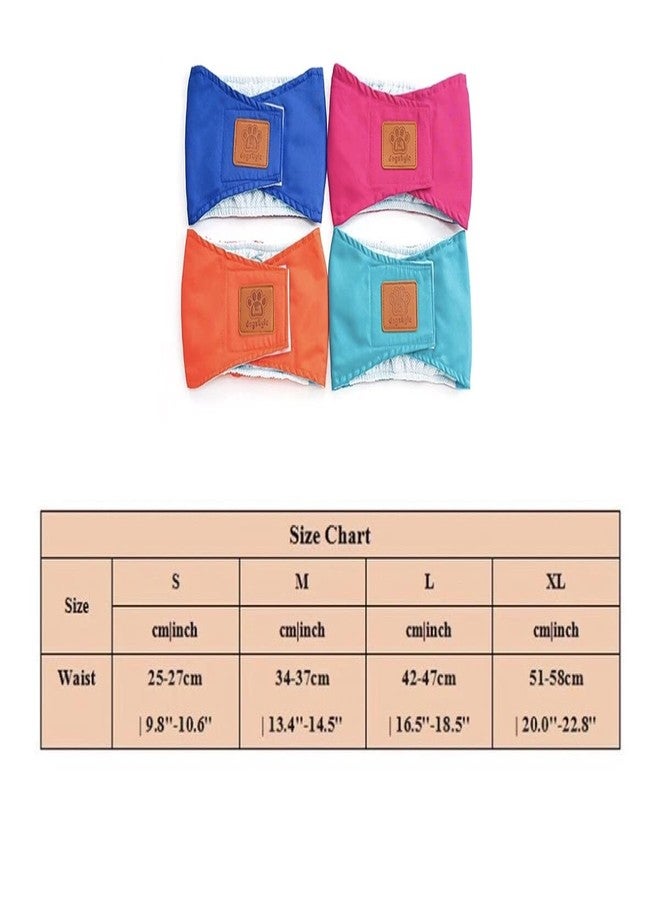 PETANGEL 2Pcs Small Boy Dog Cat Wrap Washable & Reusable Diaper, Male Belly Band Nappy Wrap, Physiological Pants Underwear for Small Medium Male Dogs Cats (Size: XL, Waist: 51cm-58cm) - Image 5