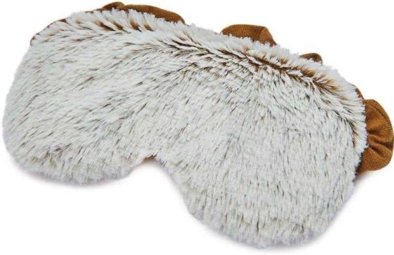 Warmies warmies Microwavable Eye Mask for Warmth  Comfort  Heating  Cooling Compress for Calming Relaxation  Weighted  Heated Eye Mask with Scented Lavender for Sleeping  Marshmallow Brown