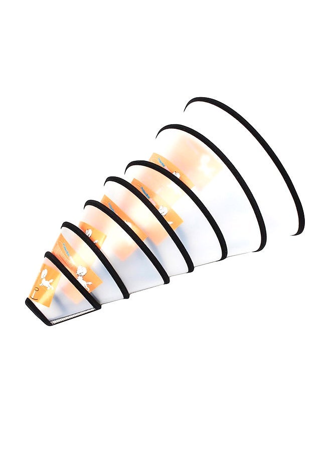 NIBEMINENT Anti-Biting Grooming Protective Wound Healing Cone Collar Cover Clear/Black - Image 1