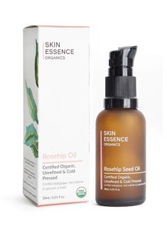 Skin Essence Organics Rosehip Seed Oil  Authentic ColdPressed  Certified Organic 30ml