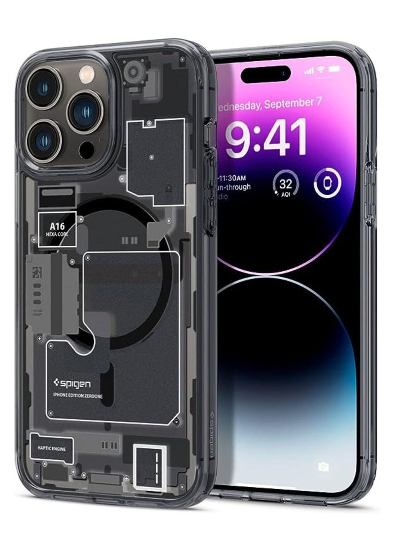 IAF Spigen Ultra Hybrid (MagFit) designed for iPhone 14 Pro Max case cover compatible with MagSafe - Zero One - Image 1