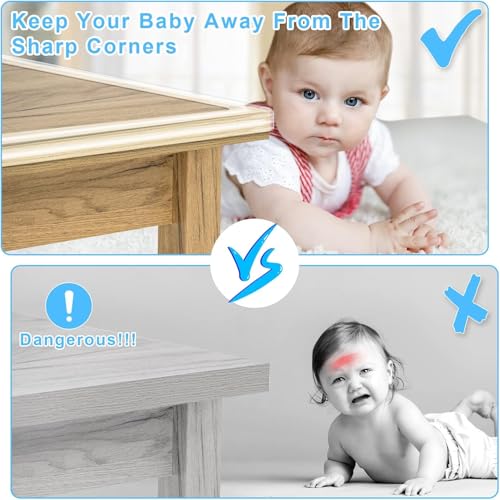 EKDHRA ENTERPRISE EKDHRA 9-Meter Edge Protector, Baby Proofing Edge Protector Strip for Baby, Child Proof Table Edge Protectors Guards Safety Bumper Cover for Furniture Desk Crib Gate Bed Wall Soft Silicone - Image 2