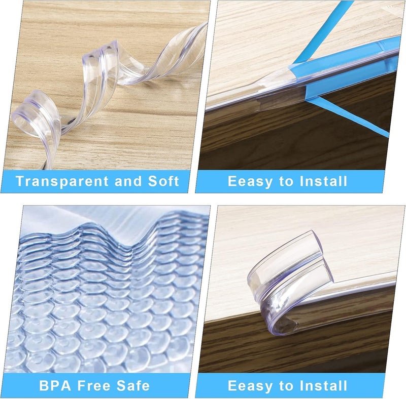 EKDHRA ENTERPRISE EKDHRA 9-Meter Edge Protector, Baby Proofing Edge Protector Strip for Baby, Child Proof Table Edge Protectors Guards Safety Bumper Cover for Furniture Desk Crib Gate Bed Wall Soft Silicone - Image 3