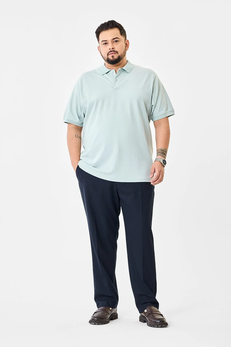 SNITCH Plus Size Stretch Polo T-Shirt