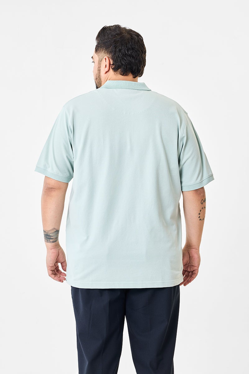 SNITCH Plus Size Stretch Polo T-Shirt - Image 5
