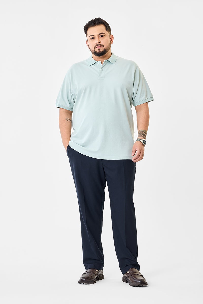SNITCH Plus Size Stretch Polo T-Shirt - Image 2