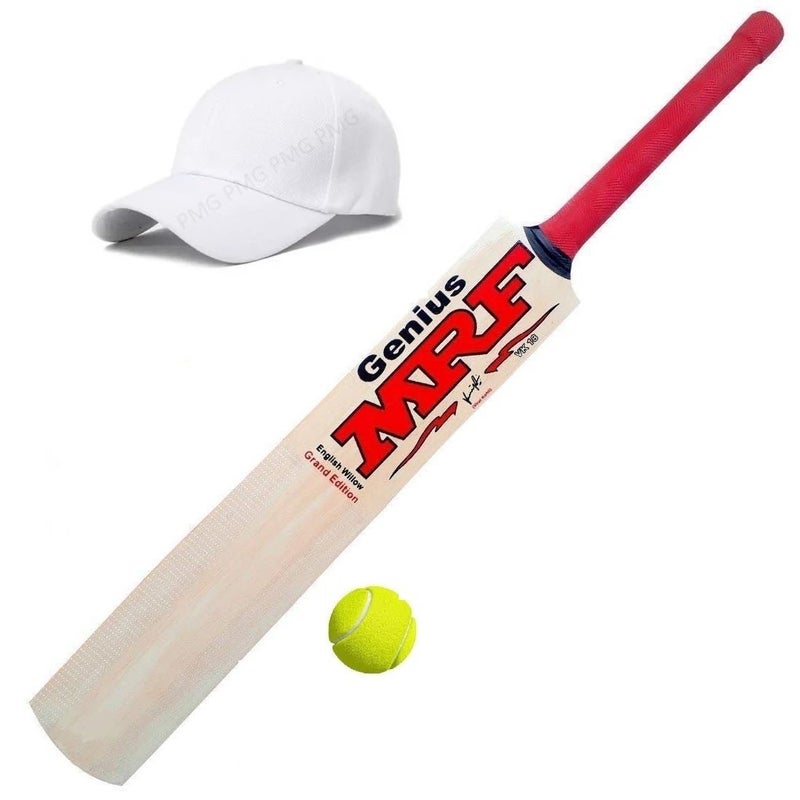 PMG Virat Kohli Wooden Cricket Bat for Boys 9-14 Years, Size-6 (1 Bat, 1 Ball, 1 Cap) - Image 1
