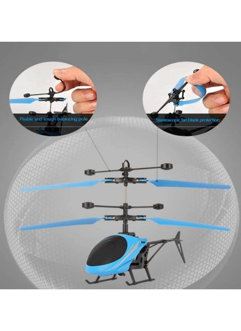 Helicopter Interactive Toy For Kids Powered By Sensor And Charging Battery And Charging Cable - Multi Color  - Image 5