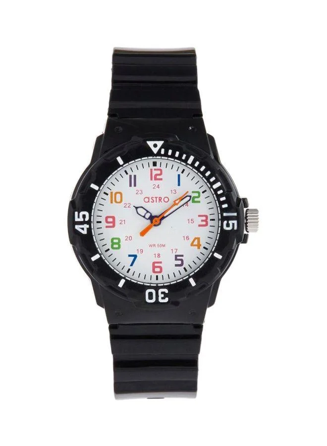 ASTRO Astro A9820-PPBW Kids Analog Display Watch & PU Strap Black