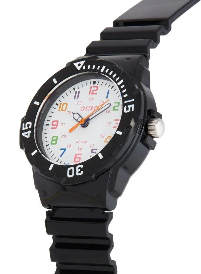 ASTRO Astro A9820-PPBW Kids Analog Display Watch & PU Strap Black