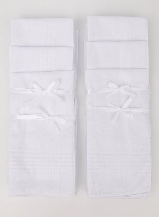 Men's pure cotton handkerchiefs (6 packs, 16 inches) white soft and absorbent breathable, wedding and funeral cotton handkerchiefs, business and social travel gifts - Image 5