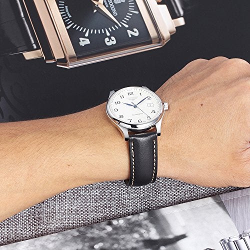 iStrap Quick Release Watch Band - Top Grain Leather Replacement Quickfit Strap - Stainless Steel Buckle - 18mm, 19mm, 20mm, 21mm 22mm,24mm for Men Women - Image 5